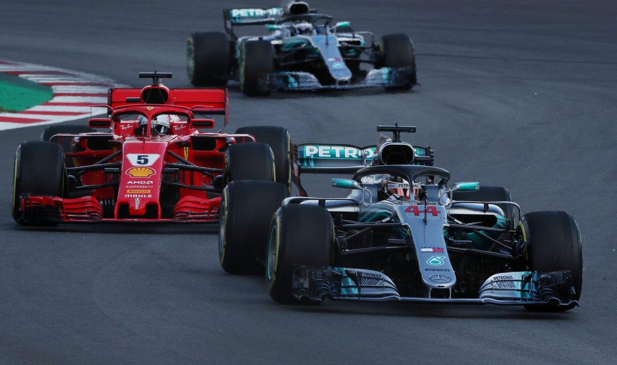 Lewis Hamilton pääses kohe juhtima ja kontrollis Hispaania GP-d lõpuni.