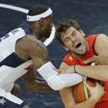 Hispaania andis olümpia kossufinaalis lahingu, kuid USA võttis ikkagi oma