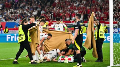 ФОТО и ВИДЕО | Футболист сборной Венгрии потерял сознание после столкновения с вратарем Шотландии 