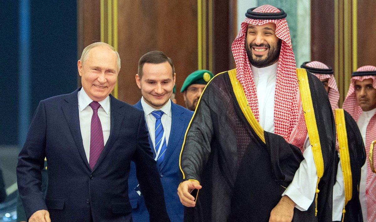 Saudi Araabia kroonprints Mohammed bin Salman Venemaa presidendi Vladimir Putiniga.