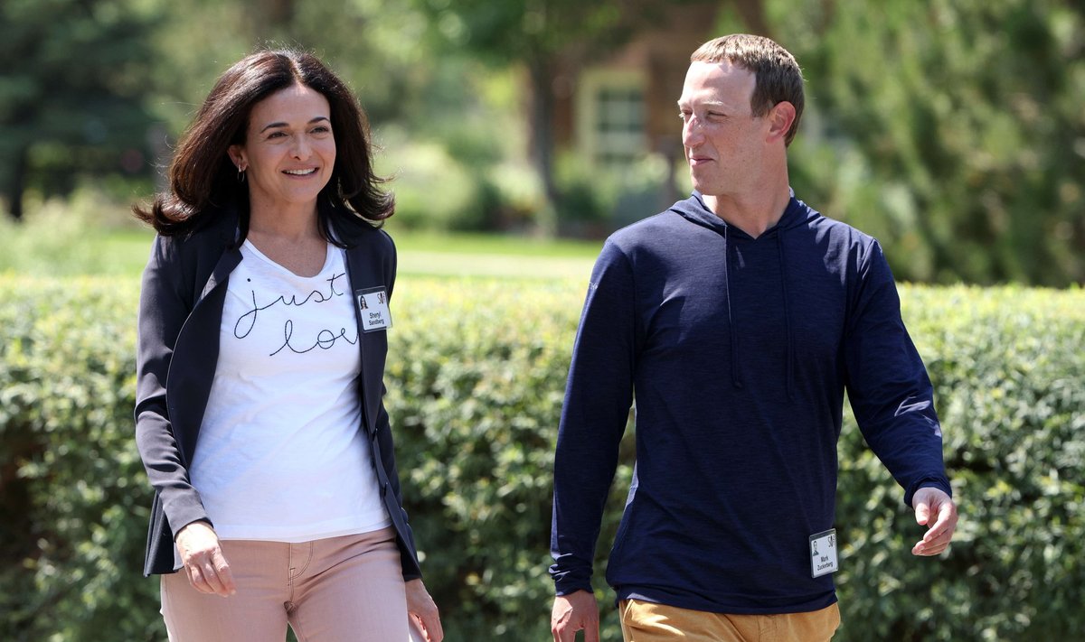 FACEBOOKI JUHTFIGUURID: Sheryl Sandberg ja Mark Zuckerberg.