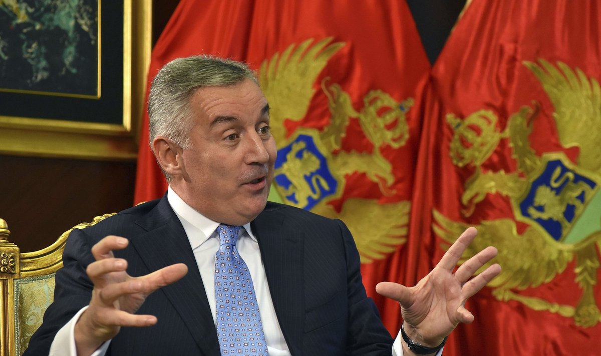 Montenegro president Milo Djukanovic