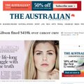 Ajuvähki ja sellest loodusravi abil tervenemist teeselnud Austraalia blogija sai üle 270 000 euro trahvi