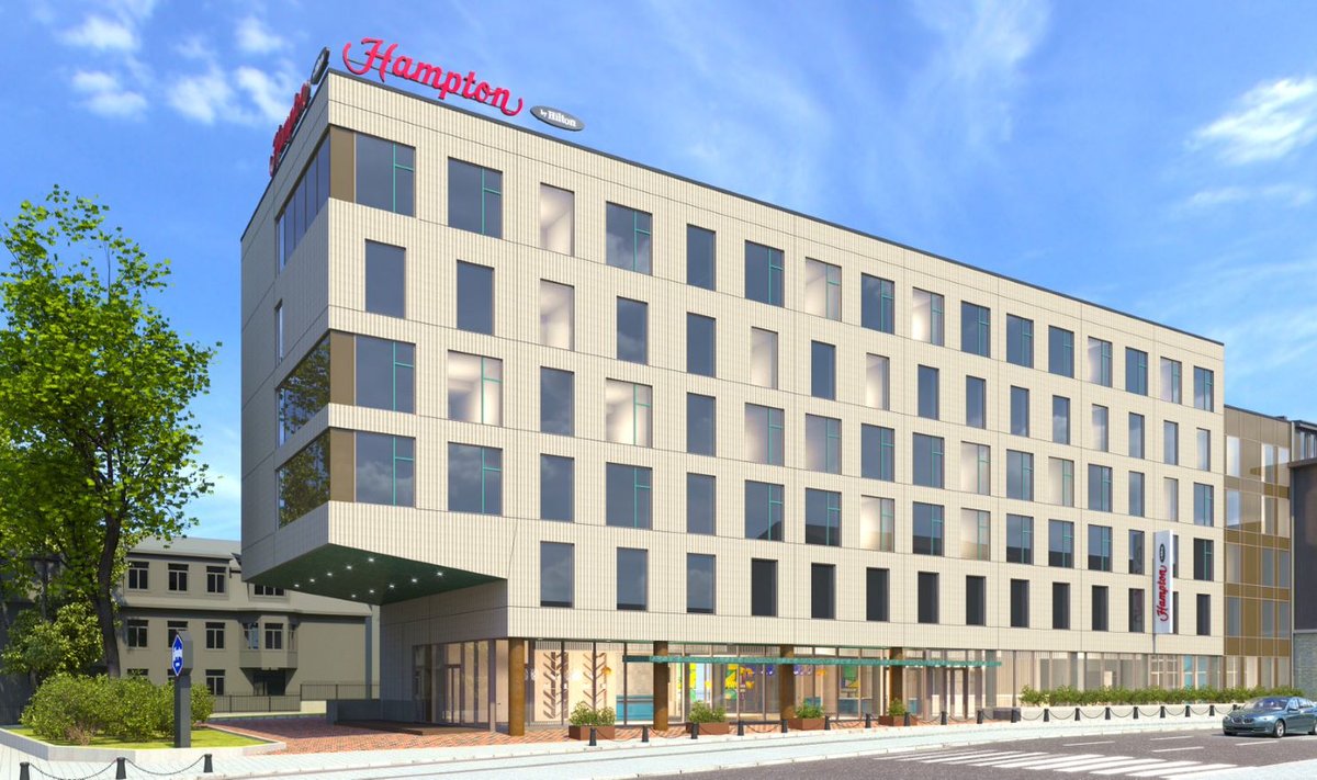 Visuaal tulevasest hotellist (Arhitekt Tõnis Tarbe)