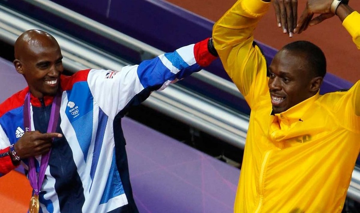 Mo Farah  ja Usain Bolt