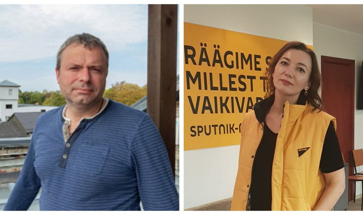 Abielupaar Jelena Tšerõševat (paremal) ja Mati-Dmitri Terestali (vasakul) kahtlustatakse Vene propagandaga seotuses.