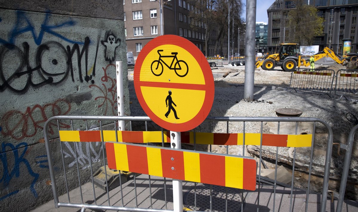Дорожный ремонт в Таллинне