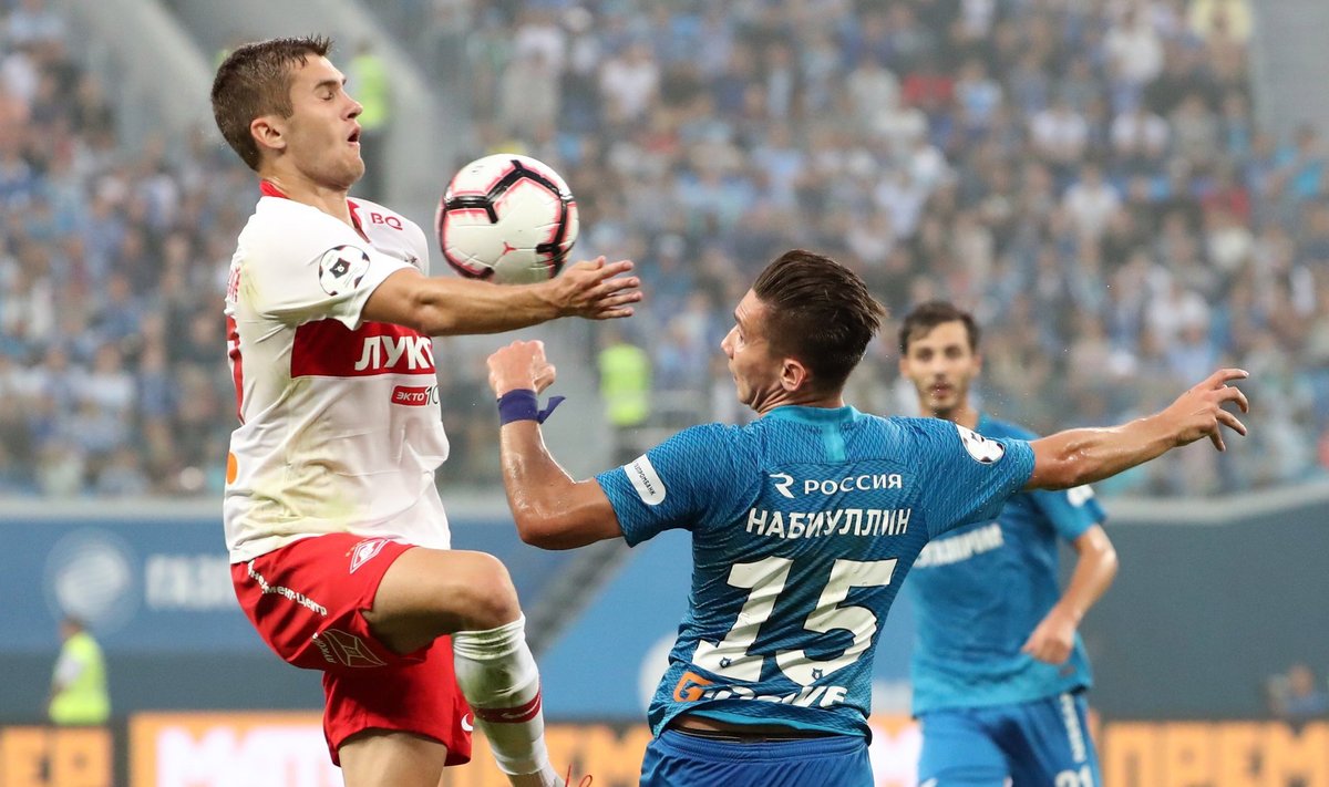 Russian Football Premier League: Zenit St Petersburg vs Spartak Moscow