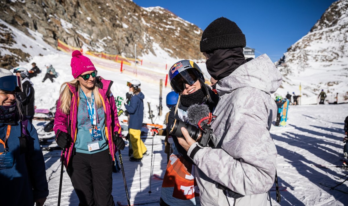 Kelly Sildaru ja Mihkel Ustav mullu Stubai MK-etapil.