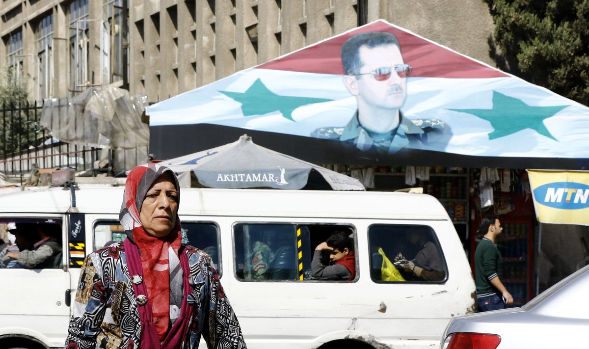 PILT PEALINNAST: Damaskusesse loo autor ei jõudnud, kuid Assadi portreesid kohtas palju sellest hoolimata.