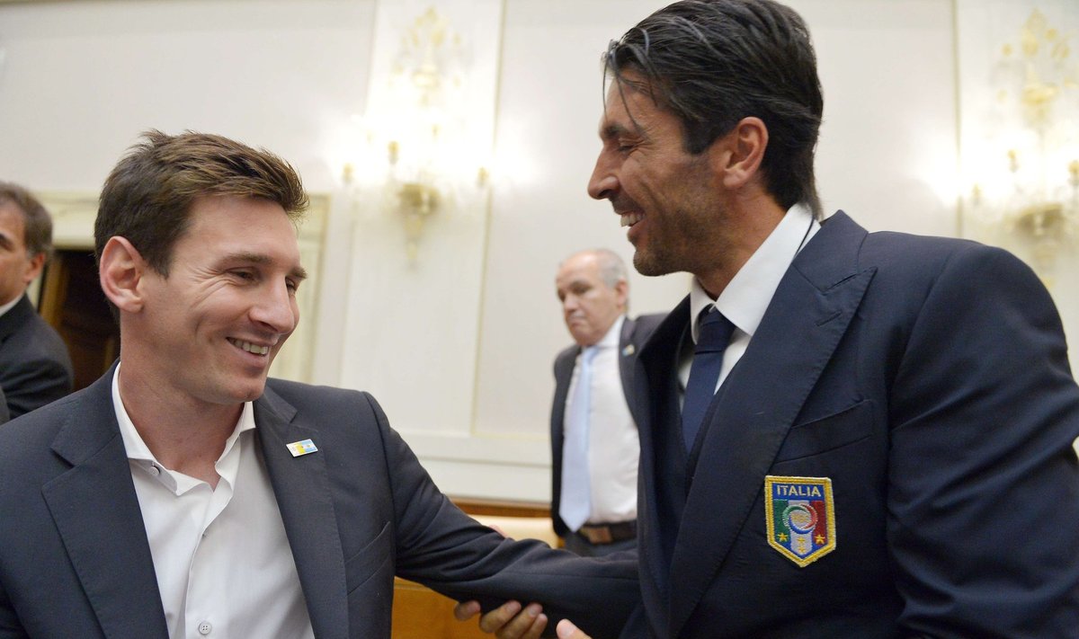 Lionel Messi ja Gianluigi Buffon