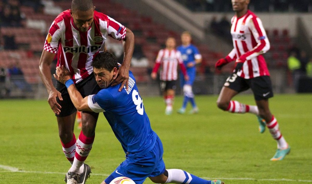 Dnipro brasiillane Giuliano PSV Eindhoveni vastu mullu novembris.