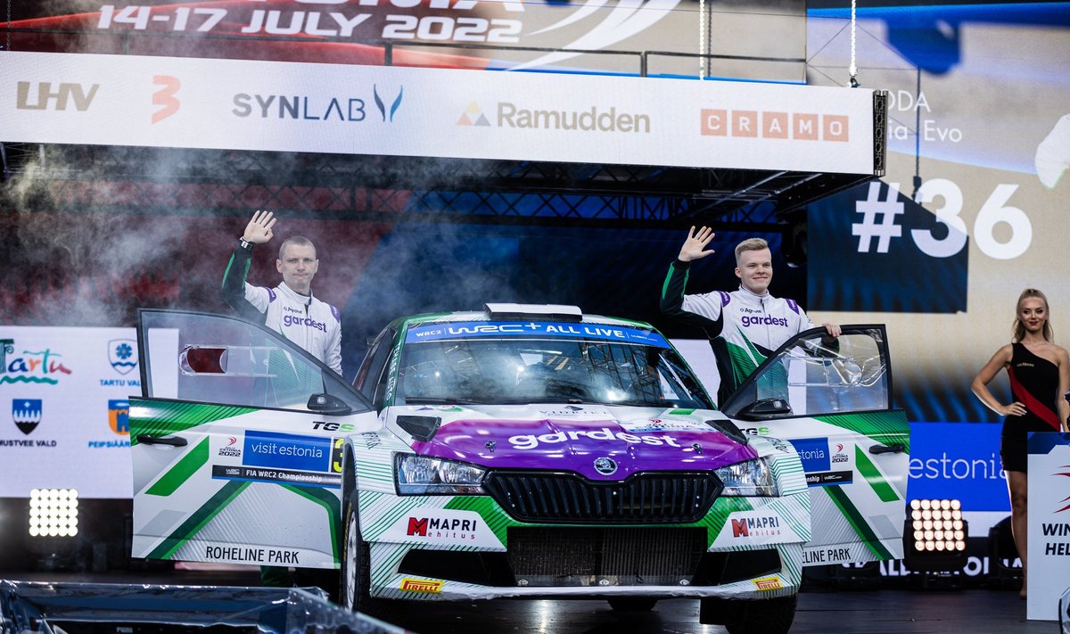 Gregor Jeets - Timo Taniel on Paide rallil stardinumbriga 1.