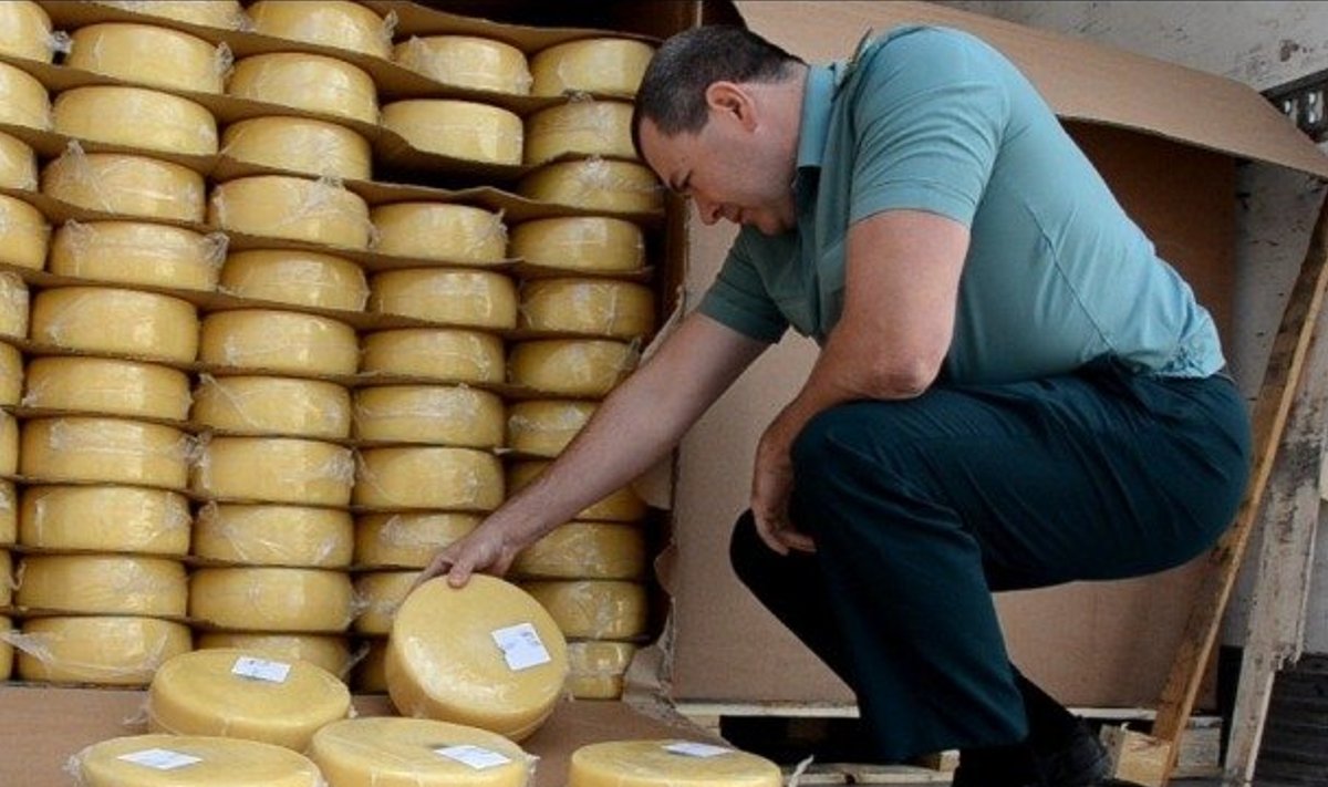 В Оренбурге уничтожают сыр.