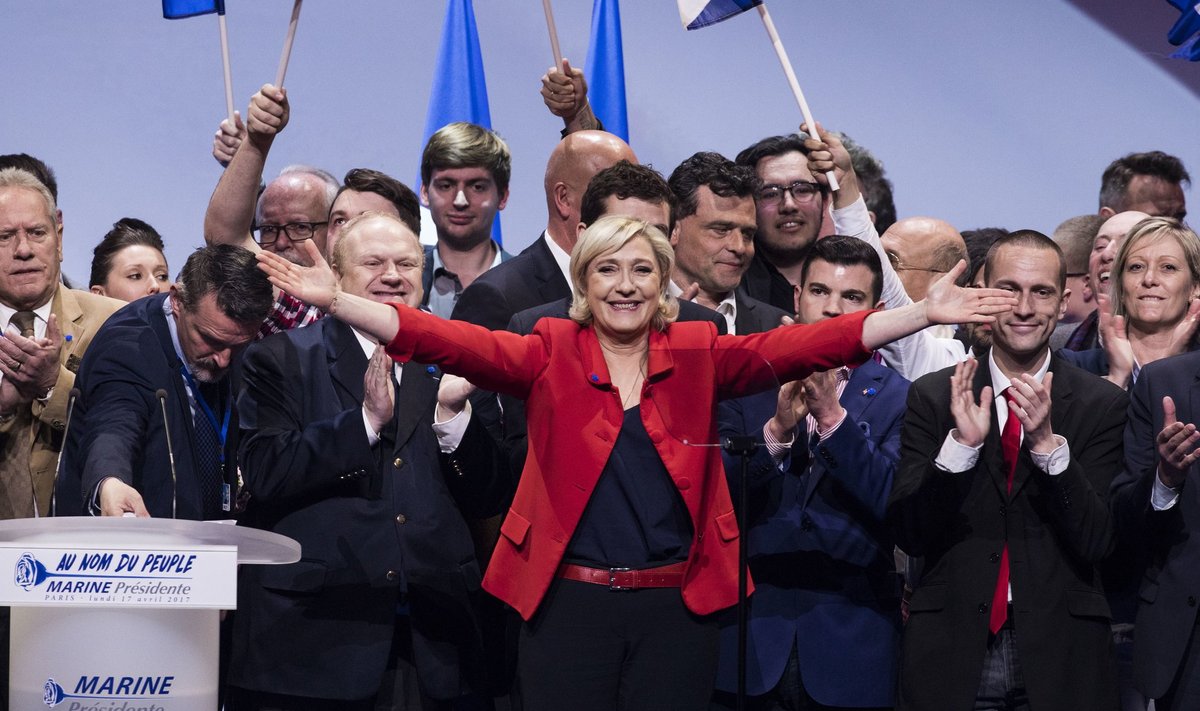 POLIITIKA PAHA TÜDRUK: Paljudel Euroopas on põhjust hirmul olla, kui Marine Le Pen presidendivalimistel võitma peaks.