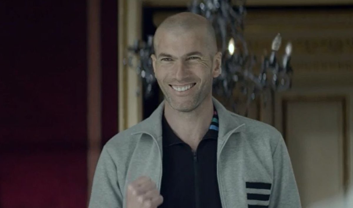 Rõõmsameelne Zinedine Zidane 