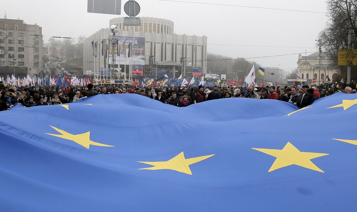Ukrainas toimub kõik Euroopa Liidu lipu all