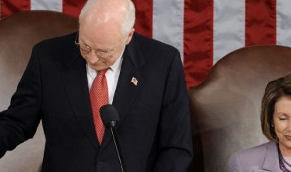 Richard Cheney USA Kongressi senati esimehe rollis koos esindajatekoja spiikri Nancy Pelosiga