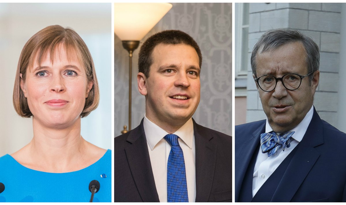 Kersti Kaljulaid, Jüri Ratas ja Toomas Hendrik Ilves