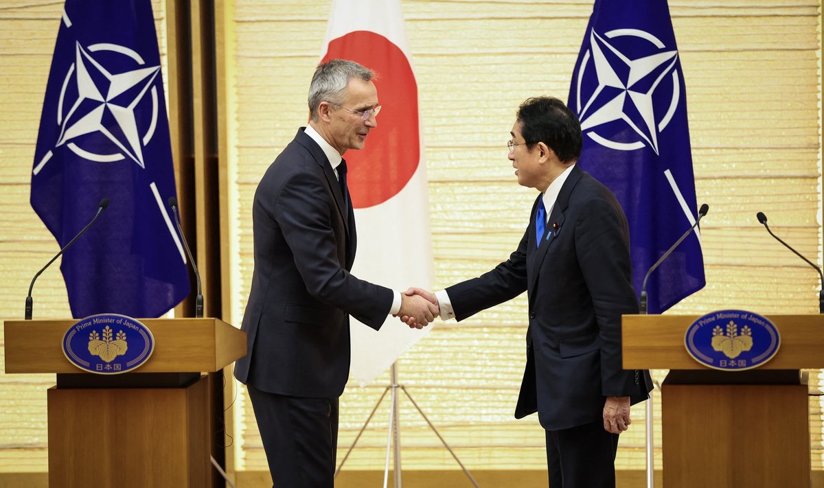 Jens Stoltenberg ja Fumio Kishida täna Tokyos