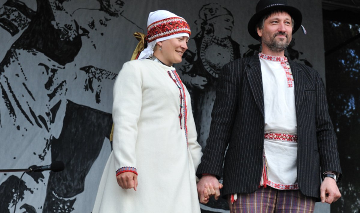 Seto Kuningriigi Päev 2015.  Jane Vabarna ja Aivar Piirisild.