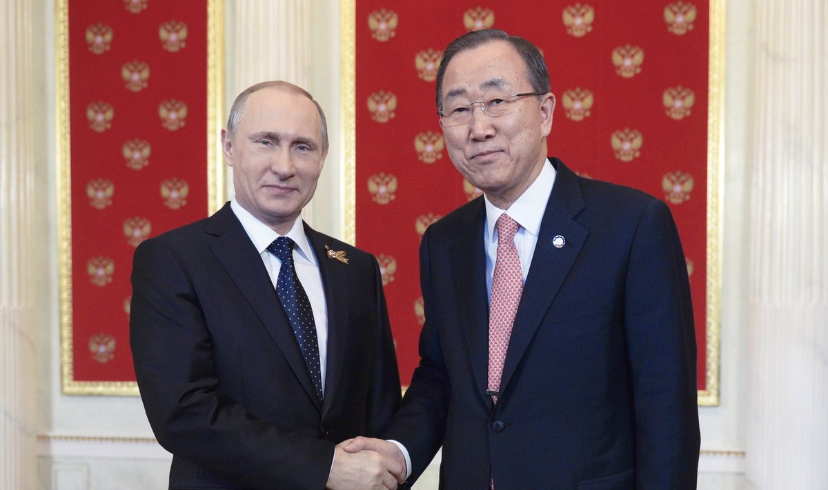 Vladimir Putin ja Ban ki-moon