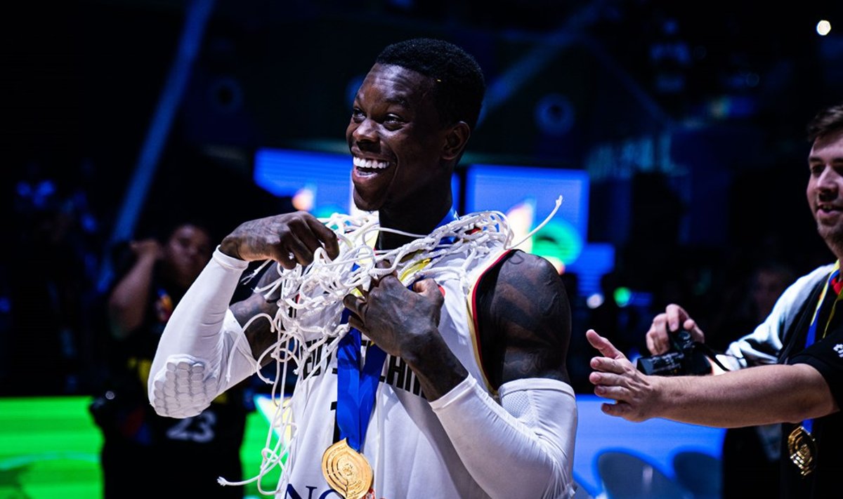 Dennis Schröder võiduka finaali järel.