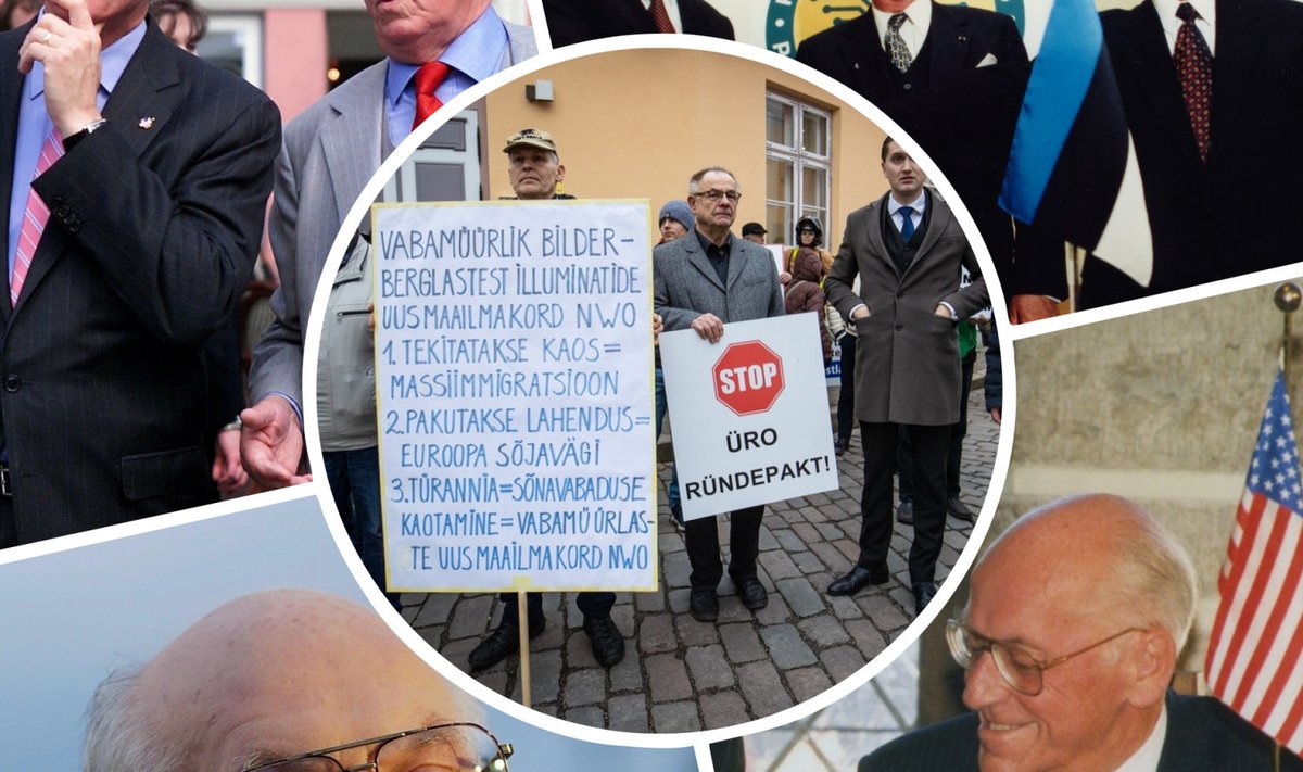 Fotokollaaž: Lennart Meri, EKRE meeleavaldus