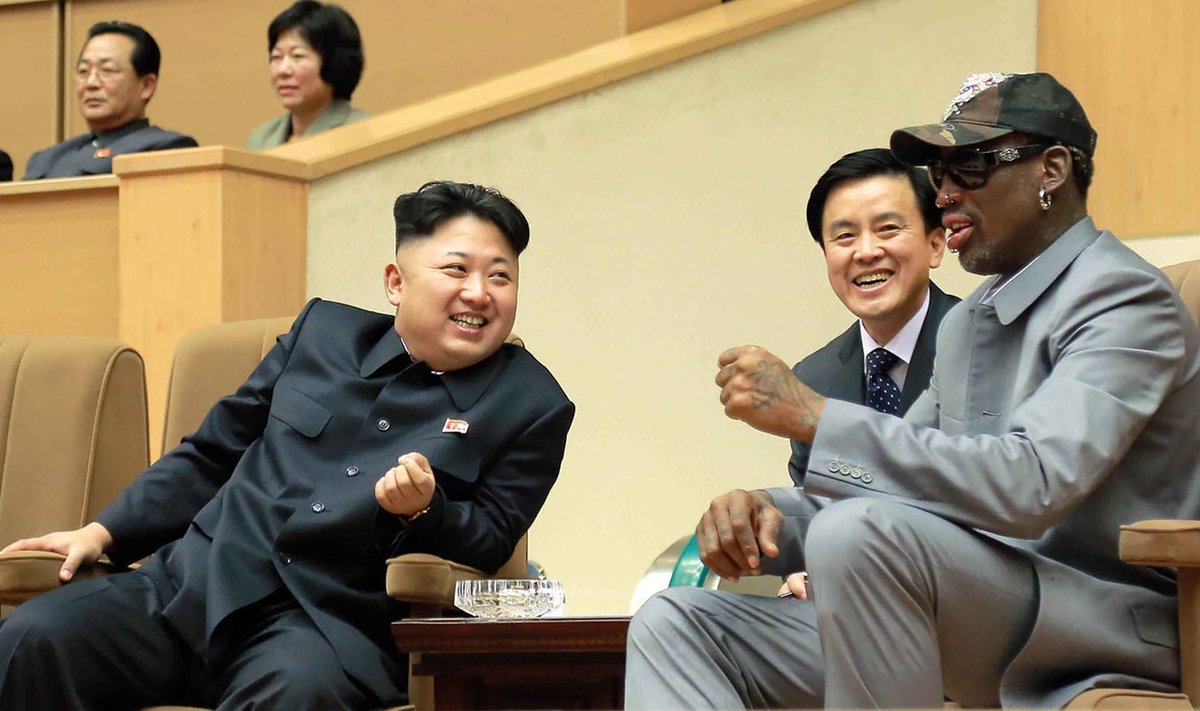 Kim Jong-un ja Dennis Rodman.