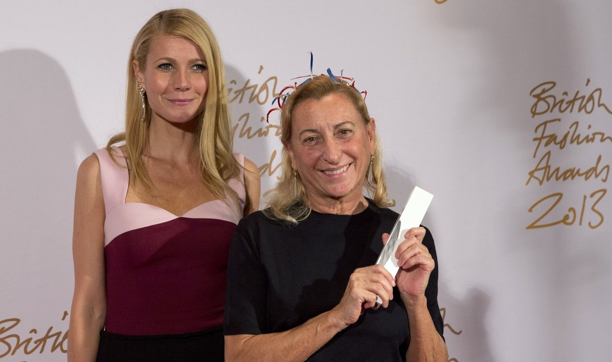 2013. aasta lõpus võitis Miuccia Prada Rahvusvahelise Moedisaineri aastaauhinna.