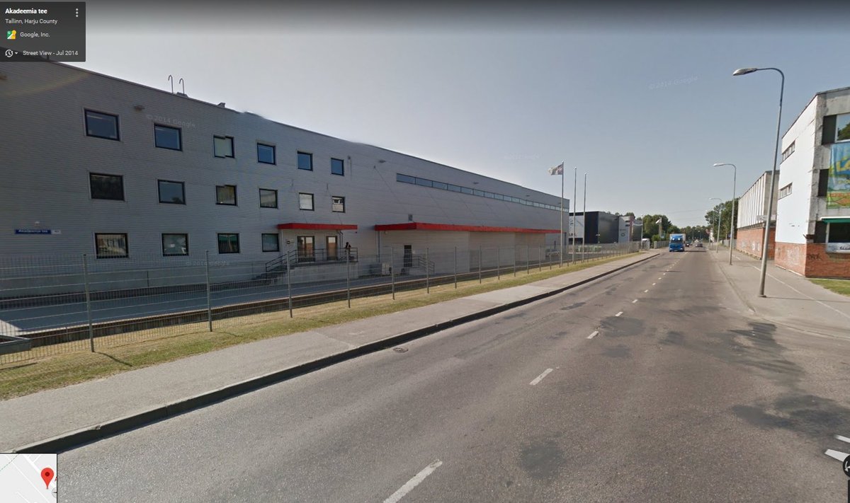 Tallinn, Akadeemia tee 45 juures (Google Street View ekraanitõmmis)