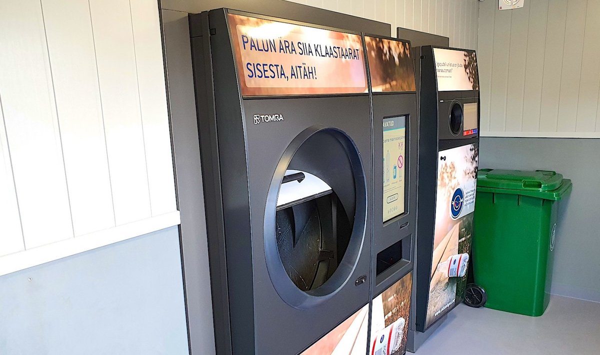 Taaraautomaat, mis sorteerib kotitäie taarat ise ära.