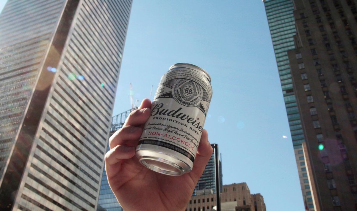 Alkoholivaba Budweiseri esitlus Torontos.