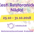 Eesti Restoranide Nädal toimub tänavu 25.-31.oktoober