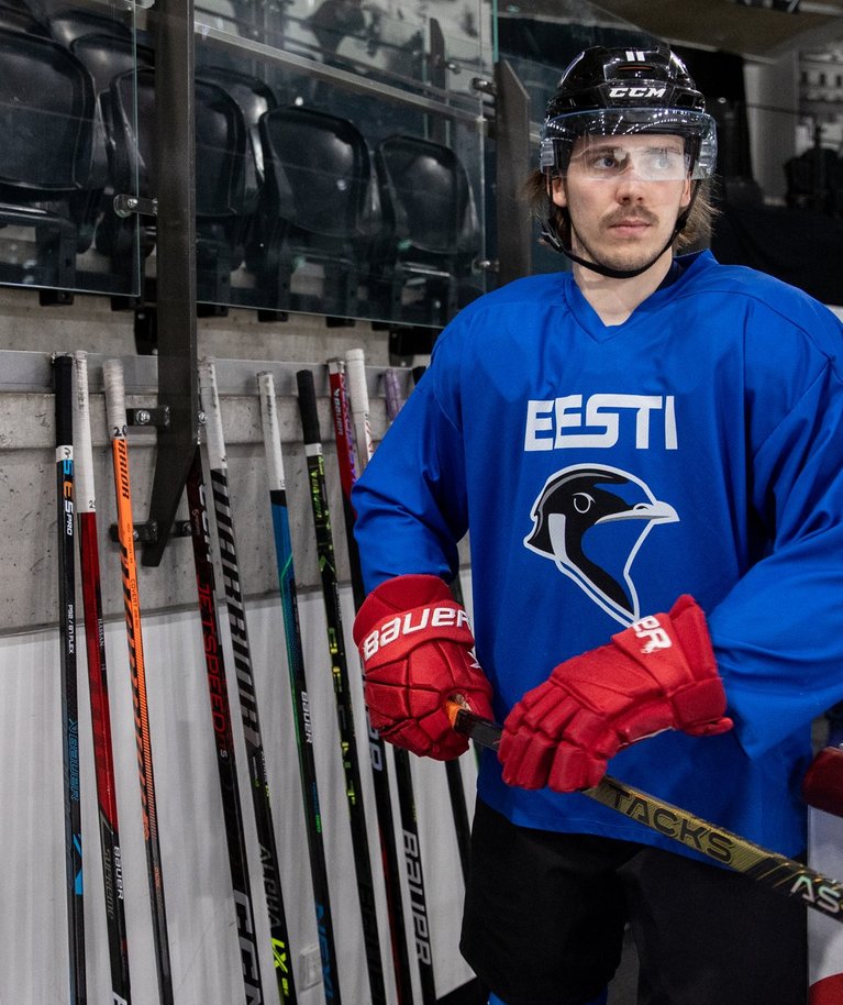 Eesti jäähokikoondise treening Tondiraba jäähallis
