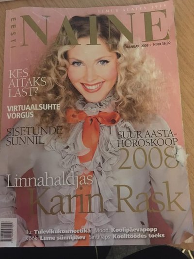 Silvia leitud 2008. aasta jaanuarinumbril särab Karin Rask.