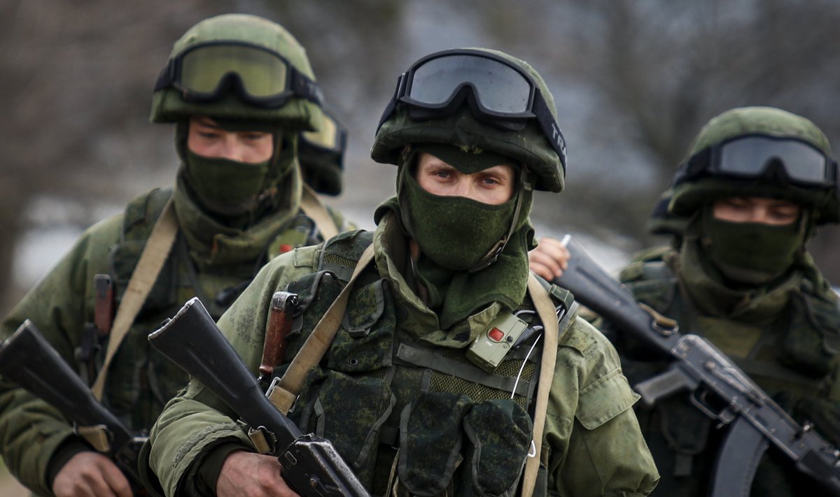 Eraldusmärkideta Vene eriväelased Krimmis