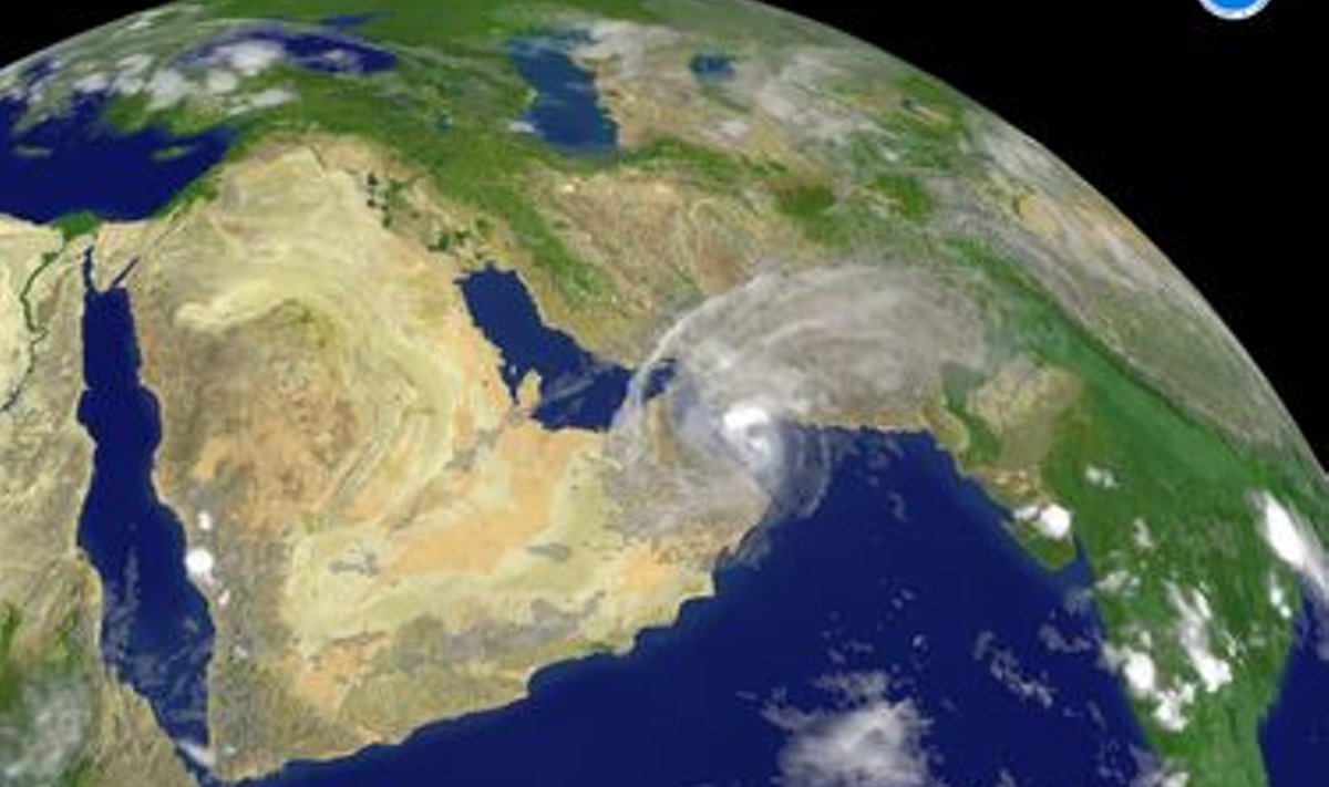 Araabia poolsaar kosmosest vaadatuna