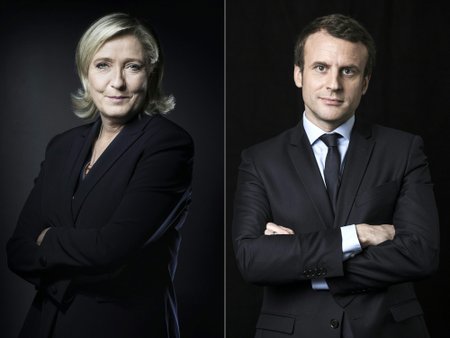 Le Pen ja Macron