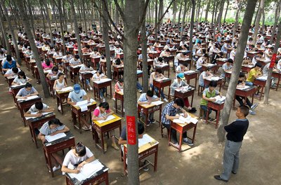 Выпускные экзамены в средней школе, провинция Хэнань, 3 июля 2015