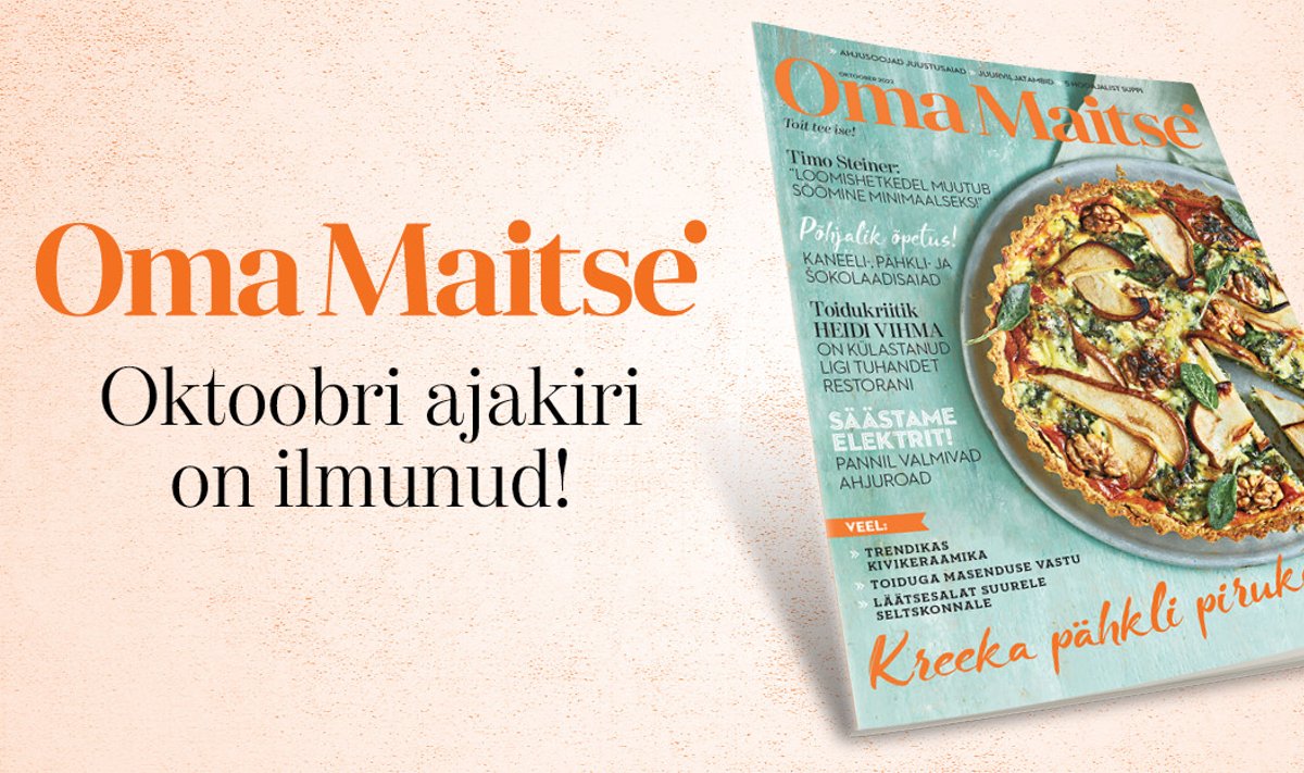 Oma Maitse oktoobrinumber on ilmunud