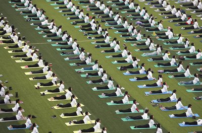 Групповые занятие по йоге, Гуанси-Чжуанский автономный район, 29 ноября 2015