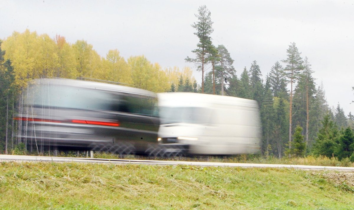 Скоростная камера на шоссе Таллинн-Тарту