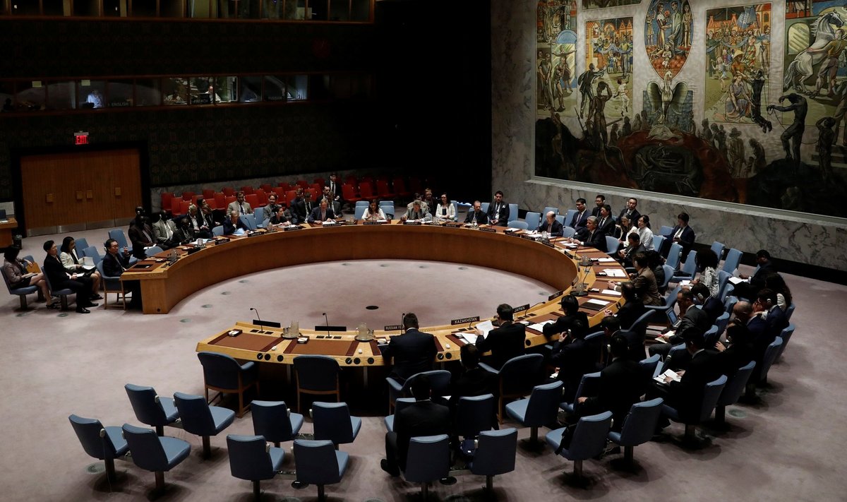 ÜRO julgeolekunõukogus on 15 liiget.