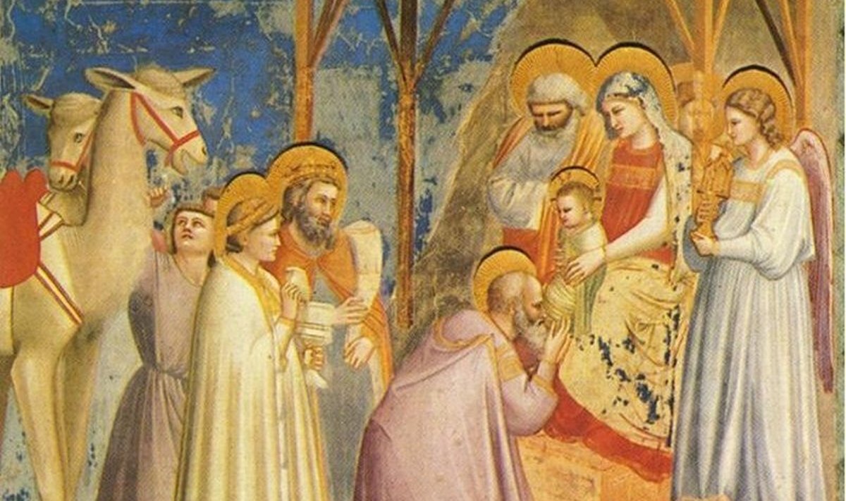 Kolm kuningat jeesuslast kummardamas. Autor: Giotto di Bondone (1267–1337)