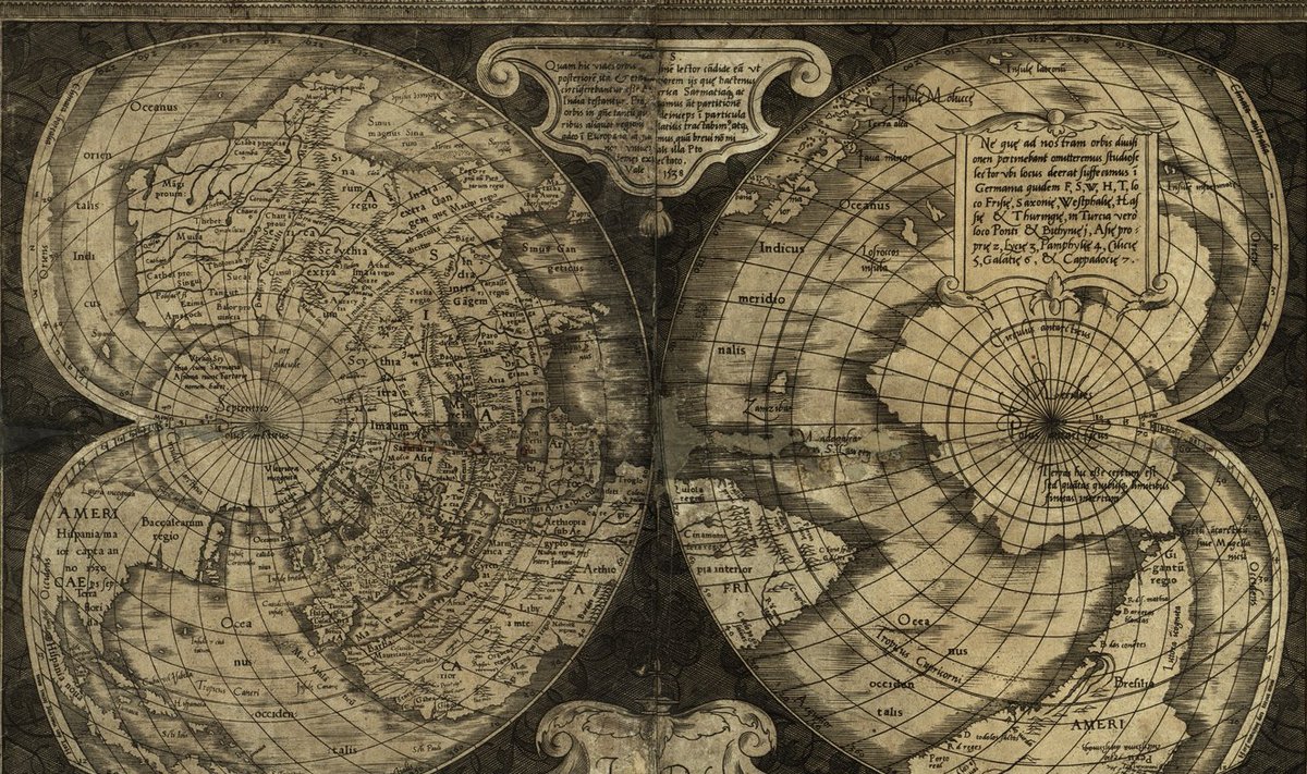 Mercatori loodud kaart 1538. aastast