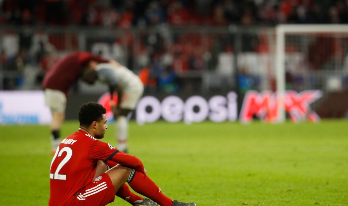 Müncheni Bayern pidi kodus Liverpooli 3:1 paremust tunnistama. Pildil kahjatseb Serge Gnabry