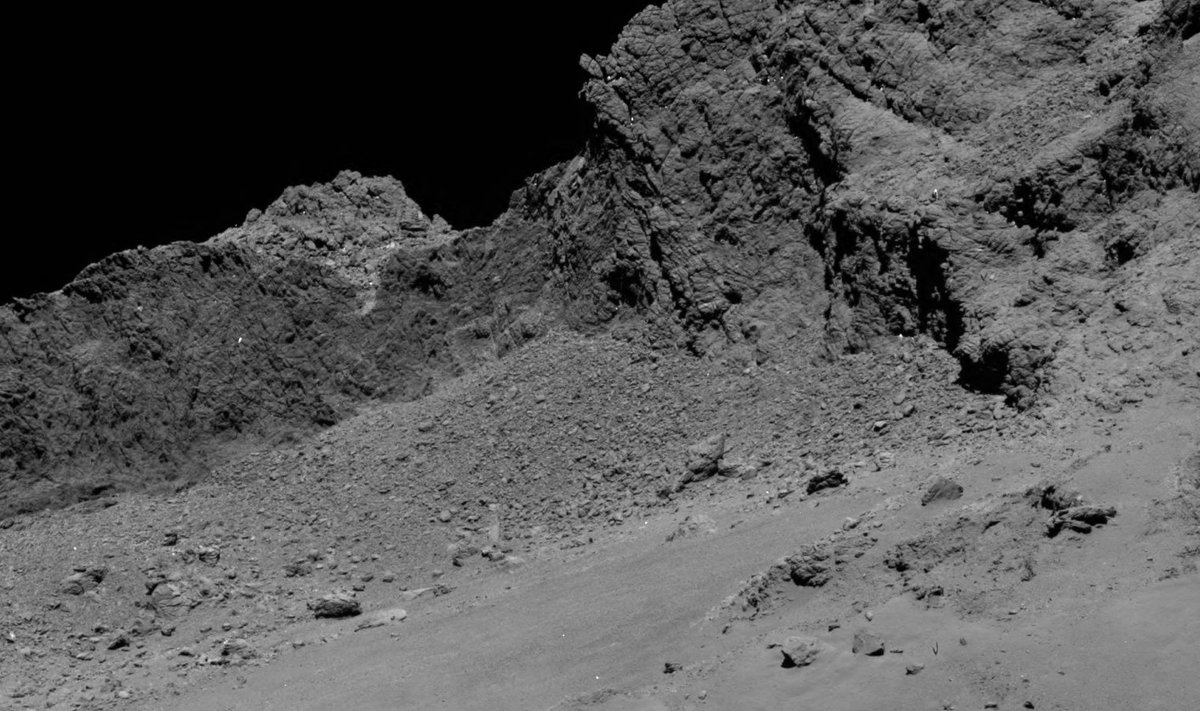 16 kilomeetri kauguselt komeedi 67P pinnast tehtud foto