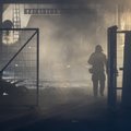 ФОТО и ВИДЕО | В Пирита горел второй этаж стрелкового тира