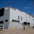 VIDEO ja FOTOD | Tallinnasse saabus Prantsusmaa dessantlaev Mistral, et viia koju tagasi kaks Jaguari lahingumasinat